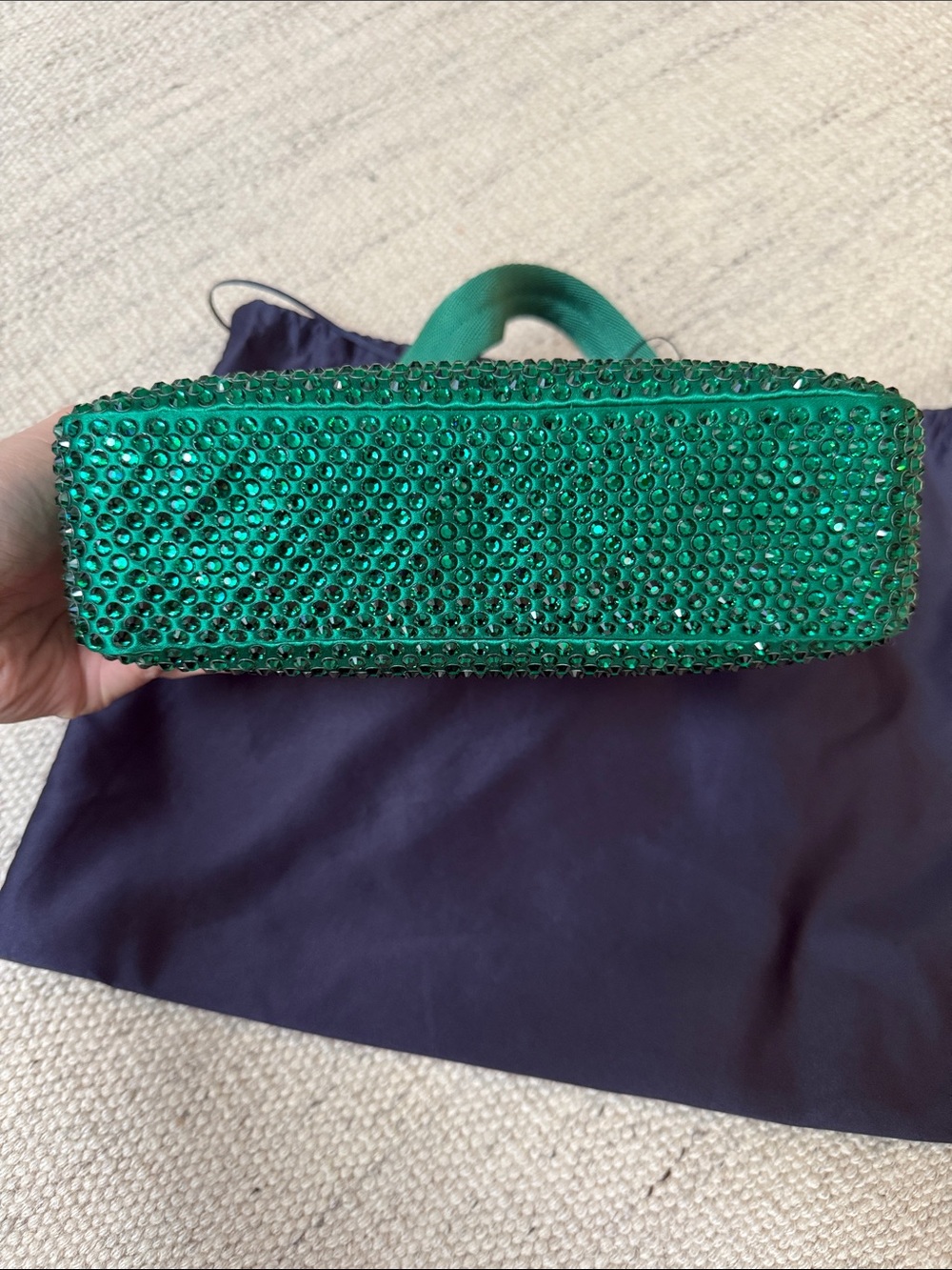 Prada Crystal Embellished Re-Edition 2000 in Green - Picture 13 of 13